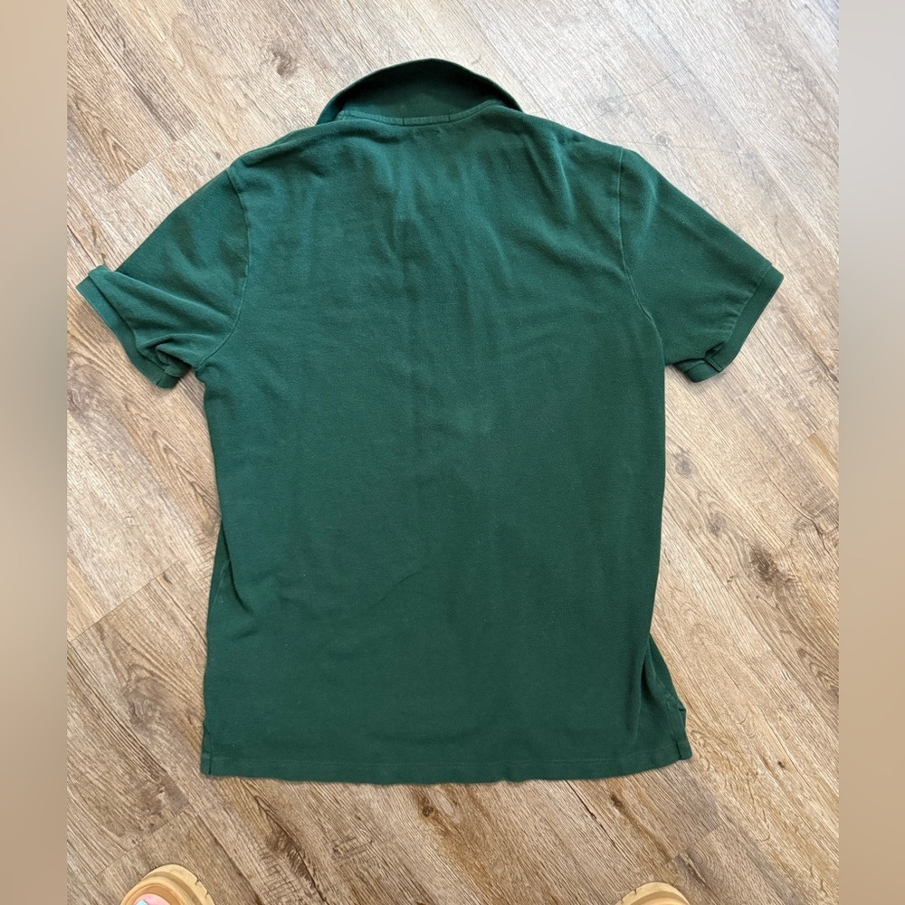 Polo by Ralph Lauren Forest Green Polo Shirt with Bear Embroidery - Picture 4 of 7